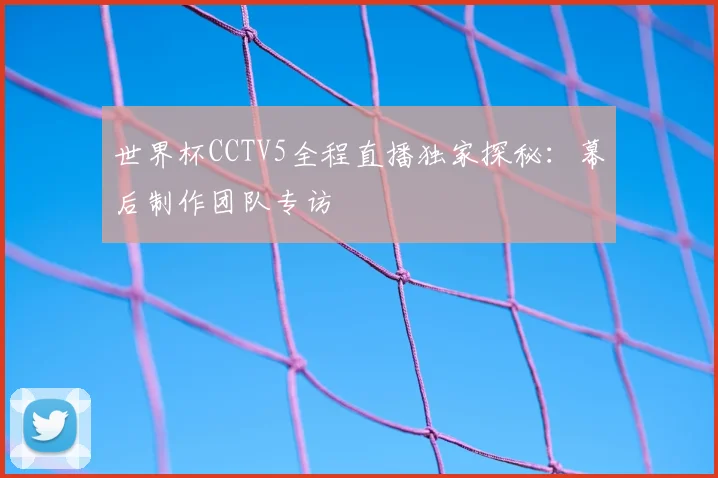世界杯CCTV5全程直播独家探秘：幕后制作团队专访
