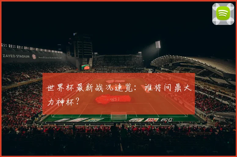 世界杯最新战况速览:谁将问鼎大力神杯?
